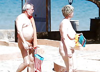 BBW matures and grannies at the beach 296