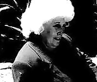 granny having fun , black and white photos