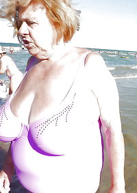 BBW matures and grannies at the beach (57)